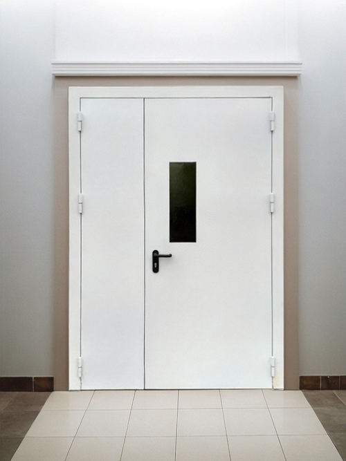 Белая полуторная дверь ei-60 Белая полуторная дверь ei-60